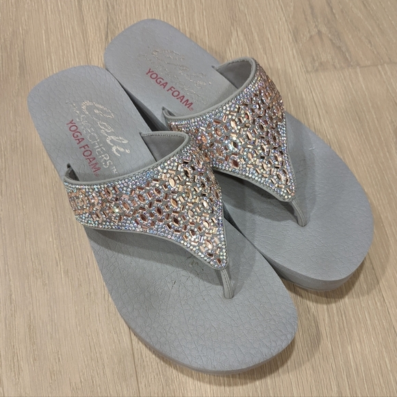 Sketchers platform flip flops - Picture 1 of 12